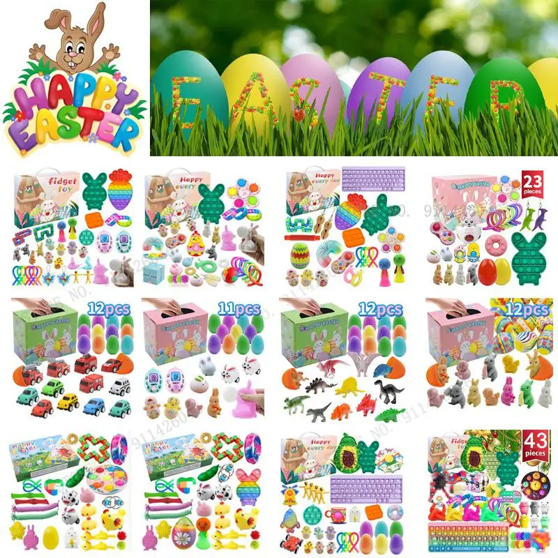 

Easter Countdown Calendar Gift Mysterious Blind Box Advent Calendar Diy Children Decompression Toys Set 2022 Easter Novelty Gift