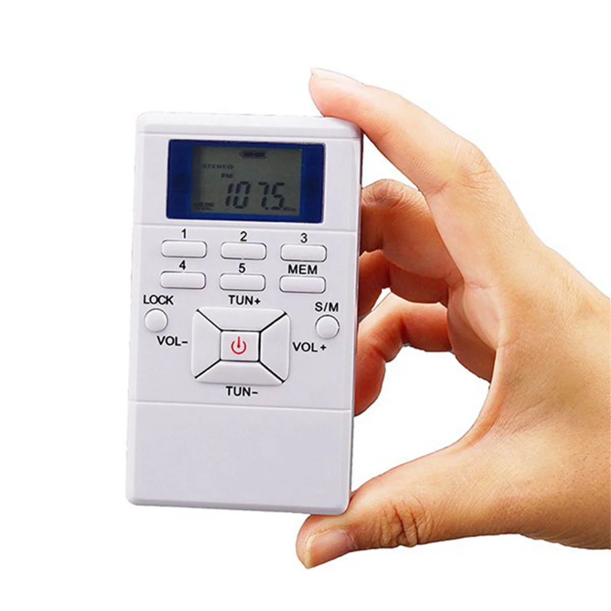 Цифровой FM-радио мини-динамик портативный приемник дисплей однодиапазонный