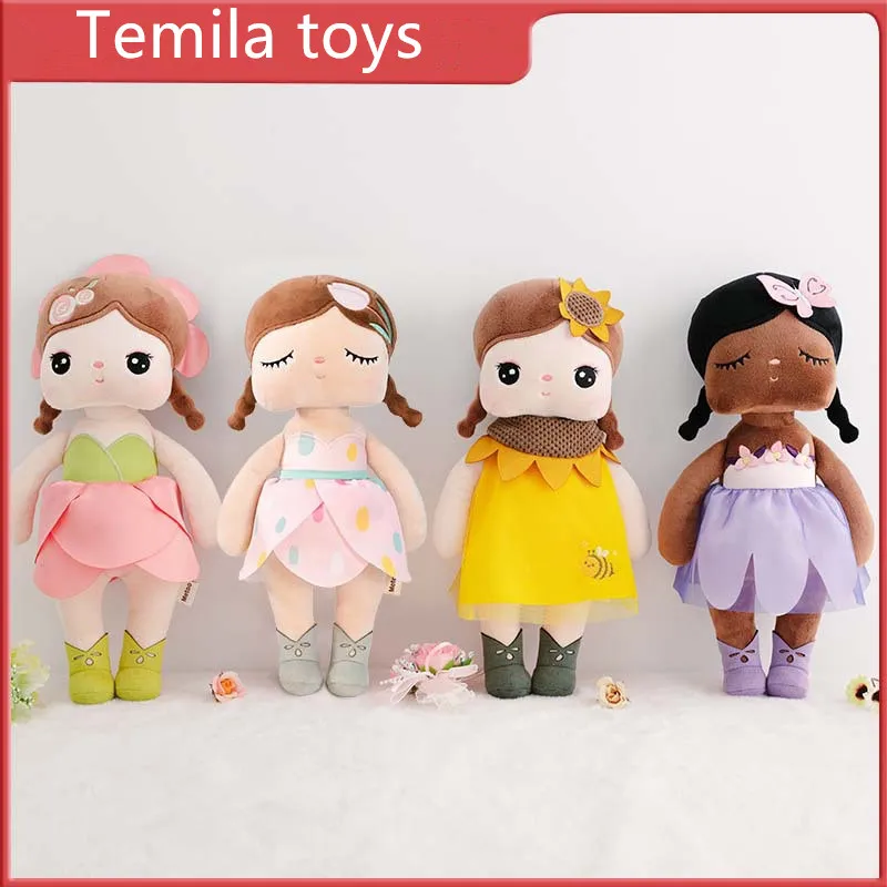 

[Funny]33cm Stuffed plush toys lovely Flower Fairy Doll plush PP cotton Toy Soft Stuffed pillow doll soothing baby birthday gift