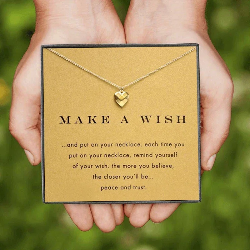 Ожерелье с романтическим вырезом в виде сердца и любви спросите свадебный