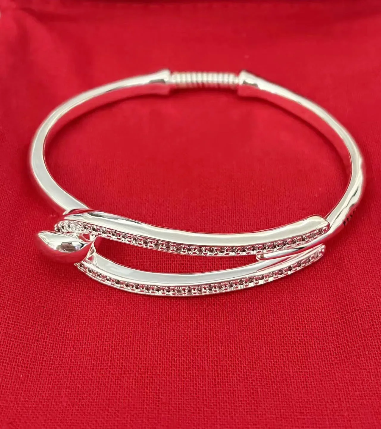 Роскошный серебряный браслет UNOde50 с драгоценными камнями для девочек легкая