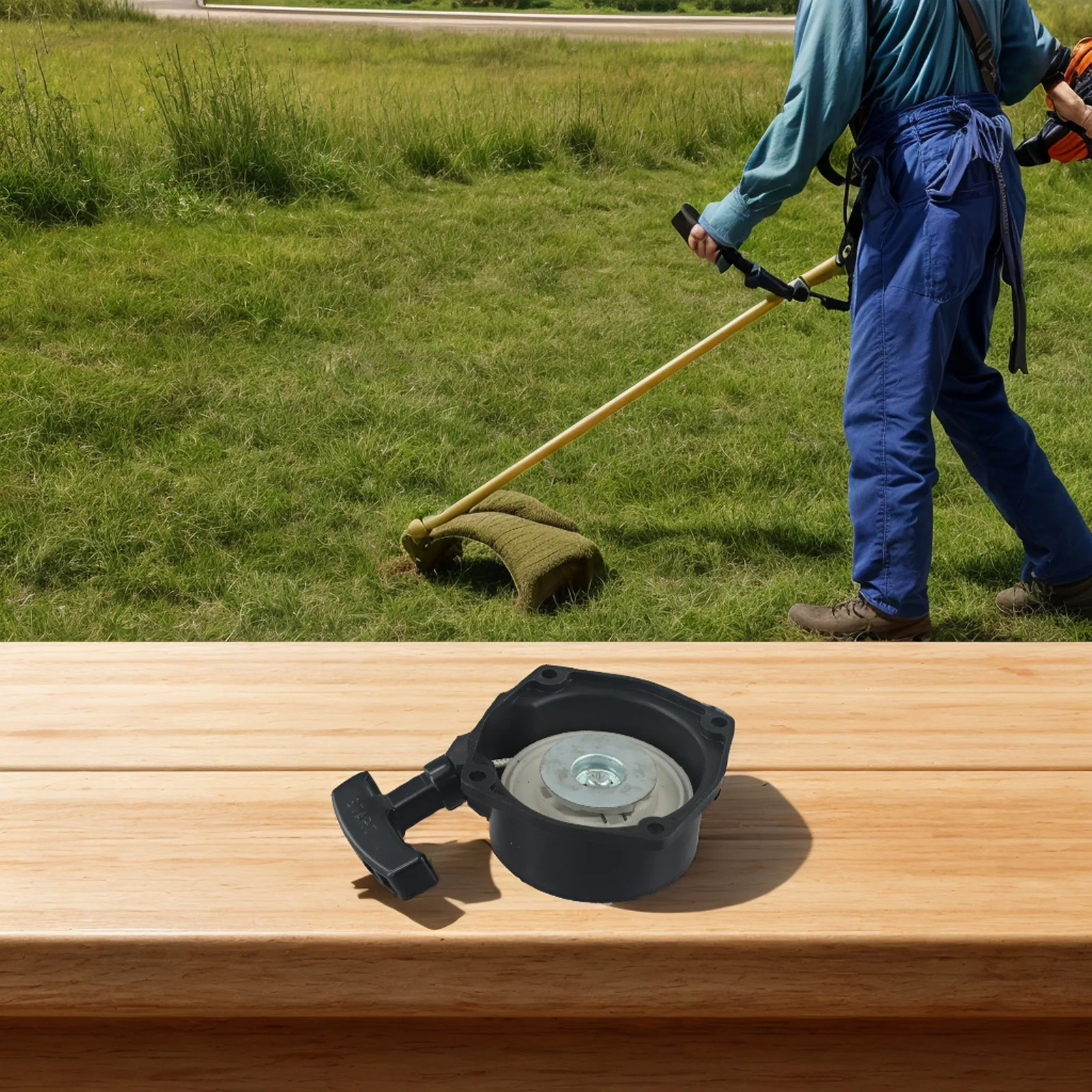 Ручной стартер двигателя запуск надежный механизм запуска простая установка для