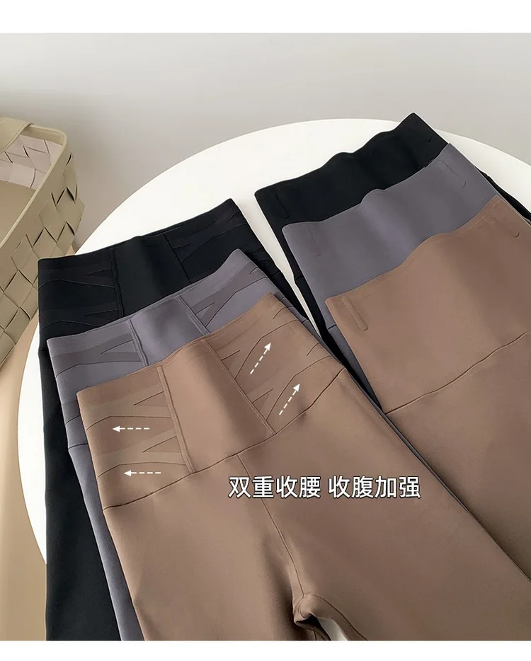 

Осенне-зимние Бархатные утепленные брюки с высокой талией в виде акулы, женские бесшовные флисовые теплые леггинсы, облегающие повседневные леггинсы, Женские Штаны Для Йоги