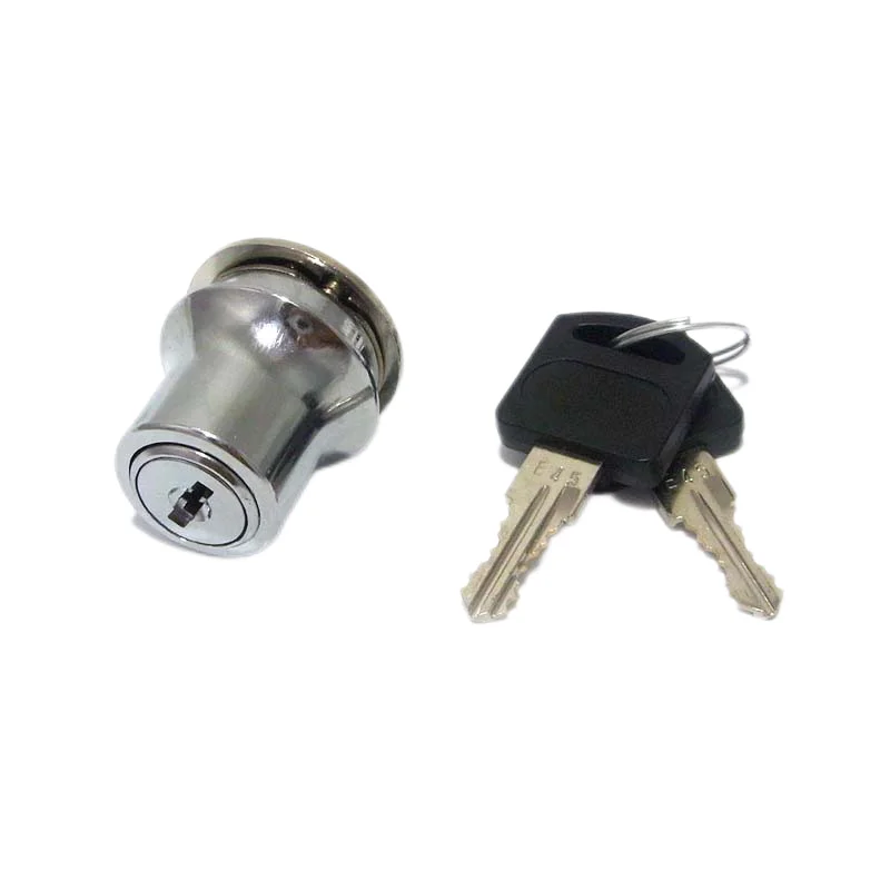 

231 Замок для раздвижных стеклянных дверей витрины для витрины, виварий, террариума, нажимной замок для двойной стеклянной двери, яркий хром, 1 шт.