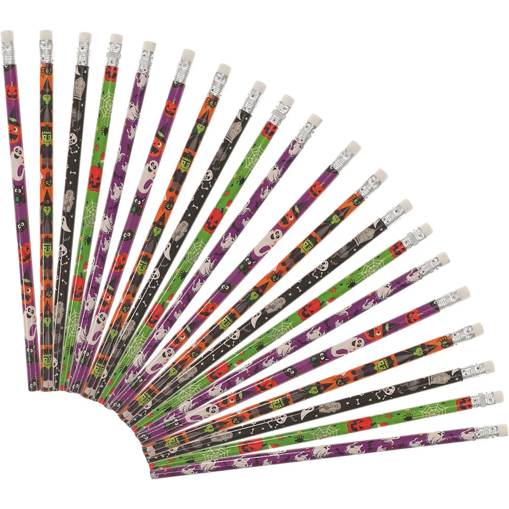 

Halloween Party Gifts Sketch Adorable Writing Themed Kids Drawing Portable Bulk Pencils