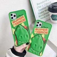 3d lifelike dinosau soft silicone phone cases for iphone 13 12 11 pro max mini xr xs max 8 x 7 se 2020 couple anti drop cover