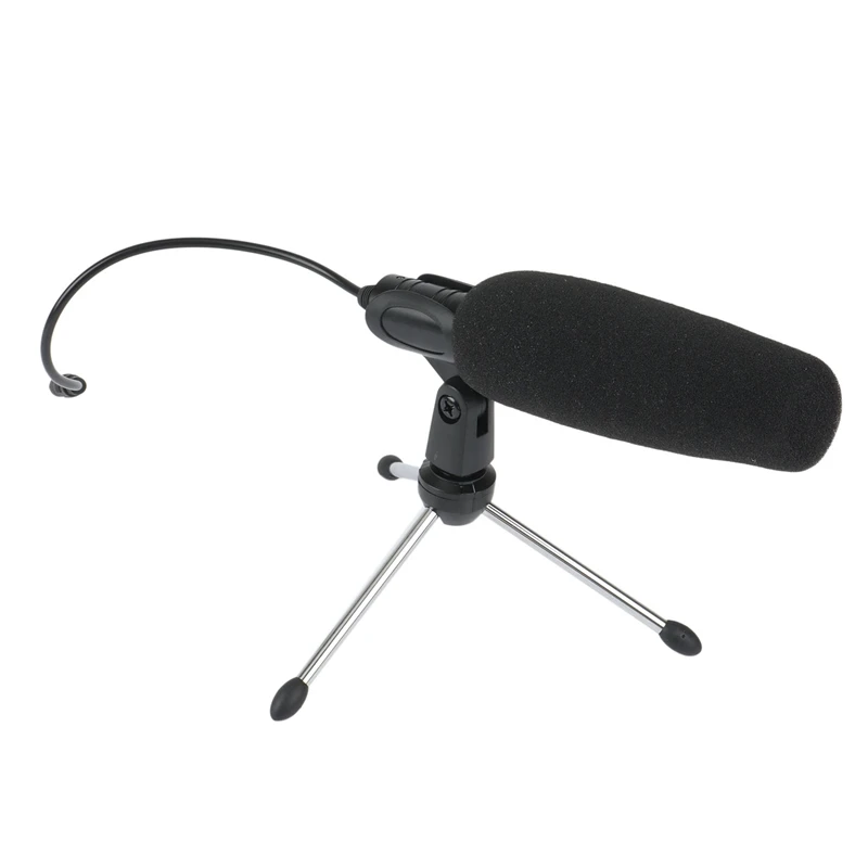 

HTHL-Audio Professional Recording Video Interview Wired Condenser Microphone Computer Mobile Phone Sound Card Camera Mic