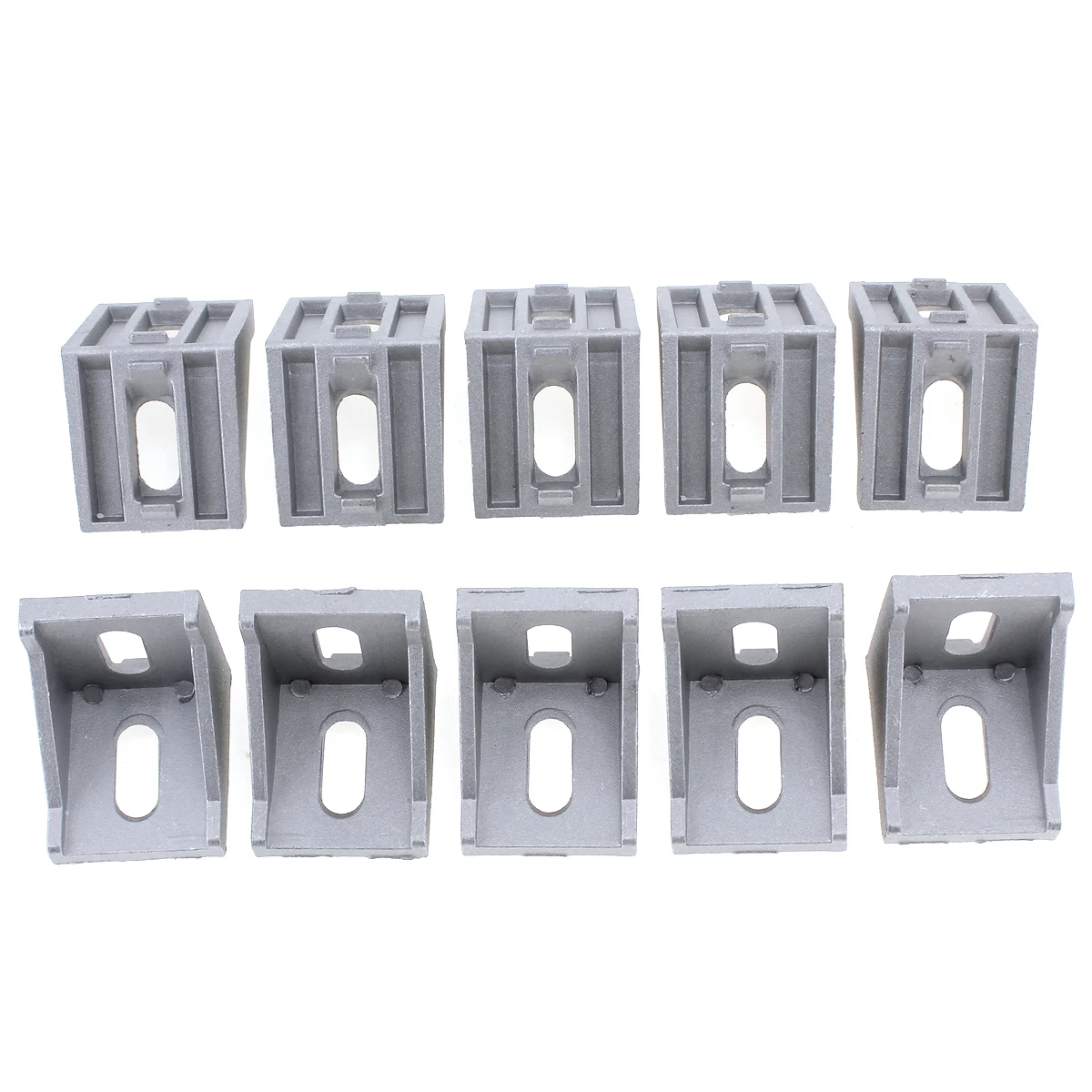 

10pcs 4040 Aluminum Angle Code with Nut Hole Support T Slot Profile Frames Extrusion Bracket for Connecting The Flow Profile