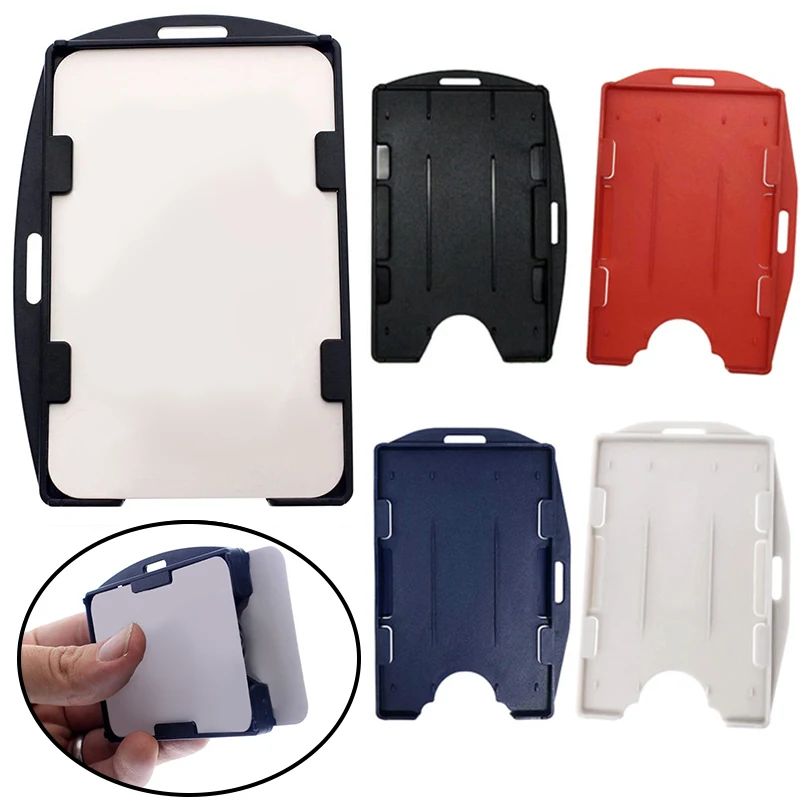 

Практичный жесткий пластиковый чехол с идентификационным Идентификатором, защитный чехол, двухсторонняя прозрачная визитная карточка, держатель