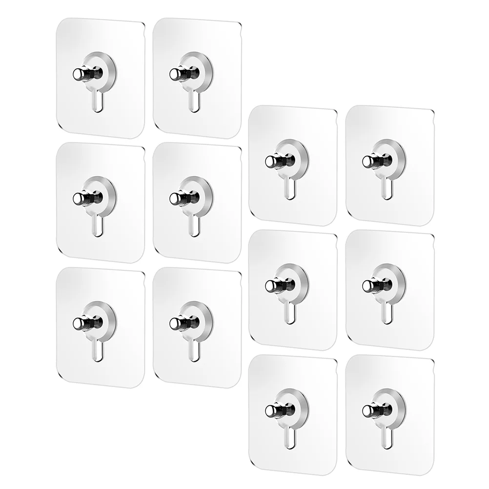 

Hook Picture Hanger Wall Nail Drywall Holder Frame Kitchen Hooks Hanging Storage Painting Hardwall Traceless Hangers Clear