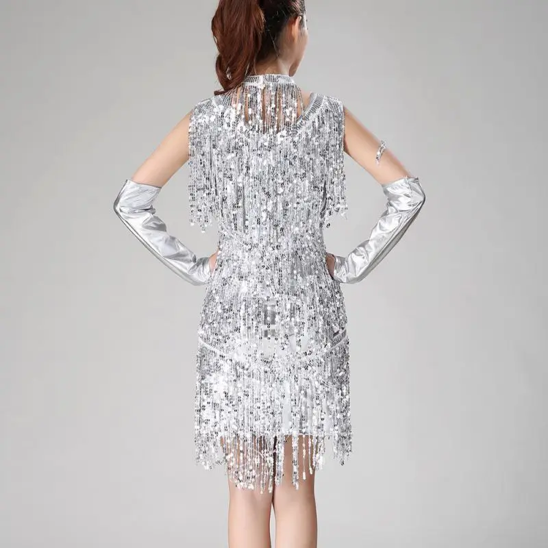 Женское Платье рыбий Хвост С Блестками И Колокольчиками Коктейльное В Стиле