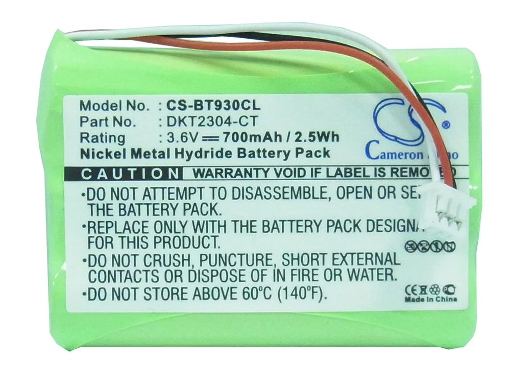 

Cameron Sino 700mA Battery for GP 40AAAH3BMLZ