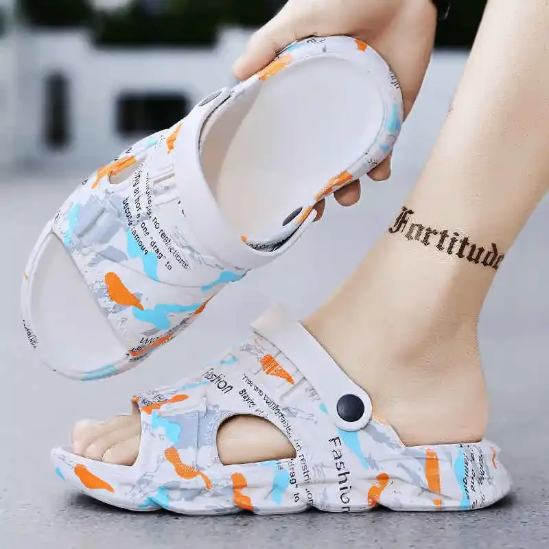 

Сандалии на танкетке мужские, Пляжная повседневная одежда, роскошные кроссовки, брендовые, теннисные туфли, красные, лето