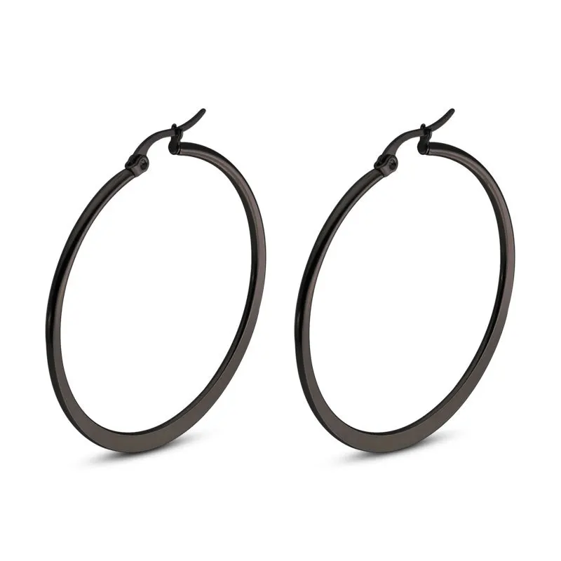 Женские серьги-кольца из нержавеющей стали серьги золотого цвета в подарок