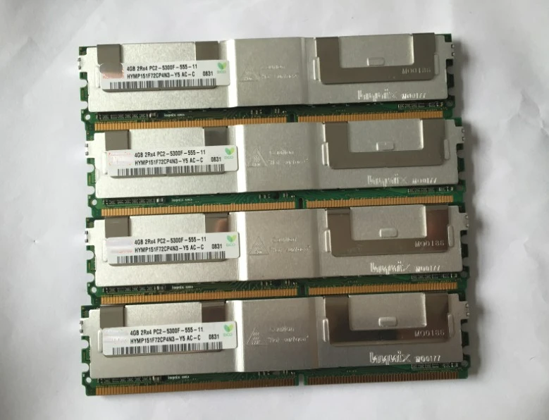 

Оригинальная оперативная память Hyundai 4G DDR2 667 FBD ECC PC2-5300F 4 Гб, Серверная память