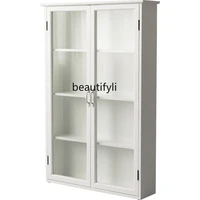 lbx narrow cabinet clothes closet american style with door wine cupboard home living room floor dining side display cabinet
