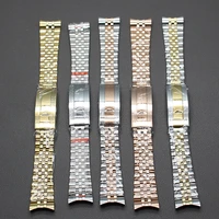20mm watchband stainless steel mens watch strap bracelet parts wristband for air king oyster perpetual submariner 40mm case