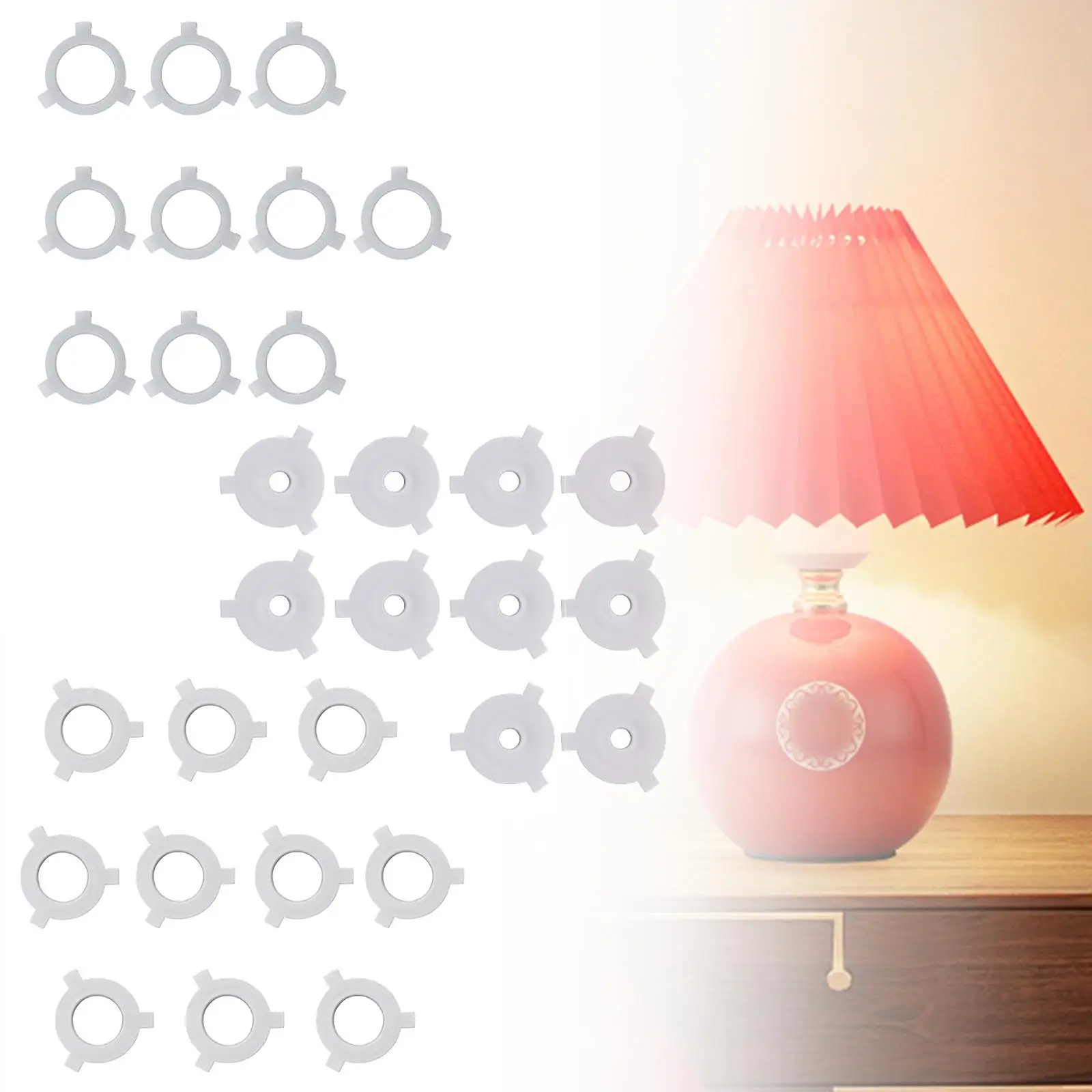 Набор из 10 переходных колец абажура для модернизации светильника