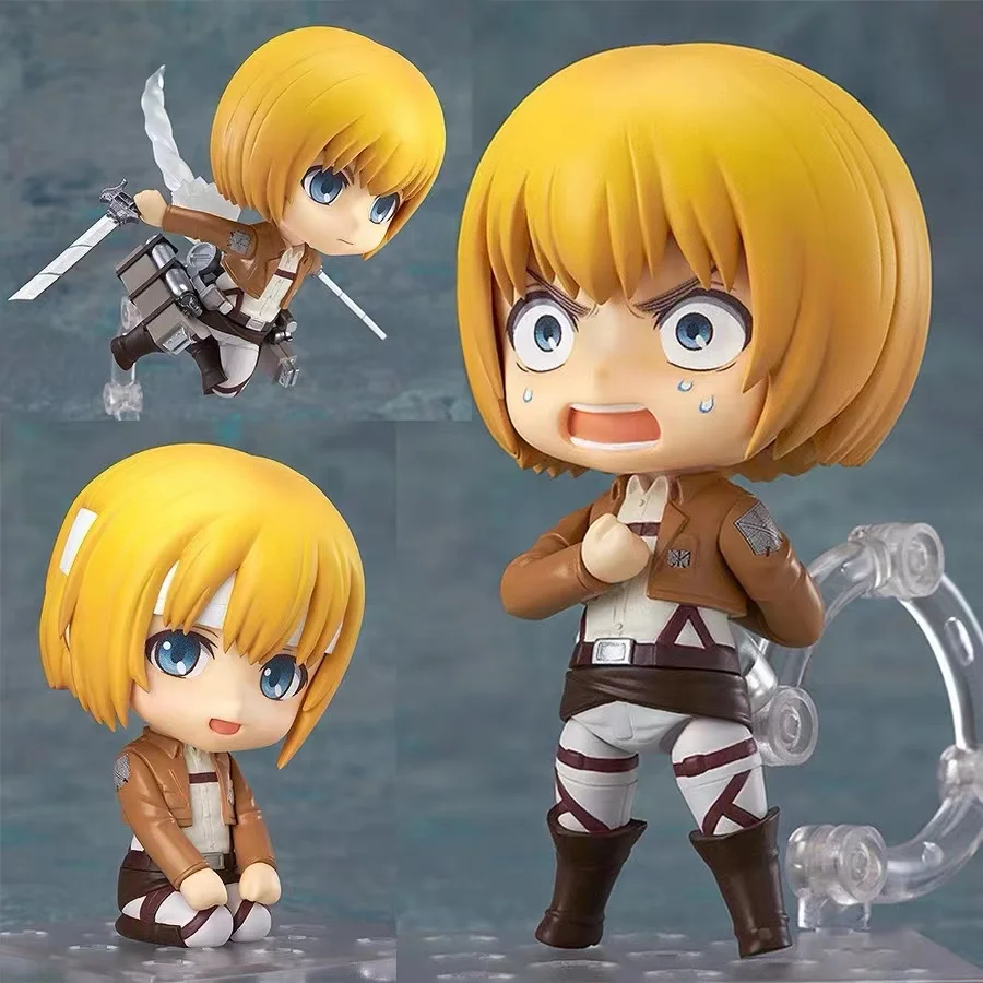 100% Echte Оригинал Aanval Op Титан Armin Arlert Q последняя фигурка из ПВХ экшн-фигурка аниме фигур модель игрушки фигуру поп-подарок