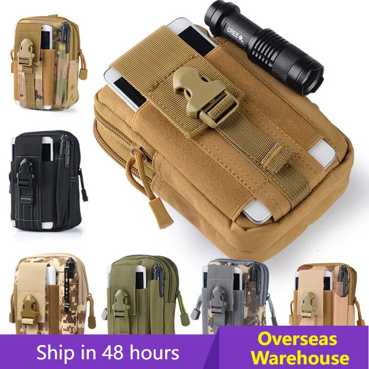 Molle Pouch Waist Bag Waterproof Nylon Multifunction Casual Men Fanny Waist Pack Male Small Bag