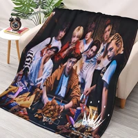 kpop star bangtan boys throw blanket for beds sofas cover warm bed sheet soft bedding bedroom decor fans gift home decoration