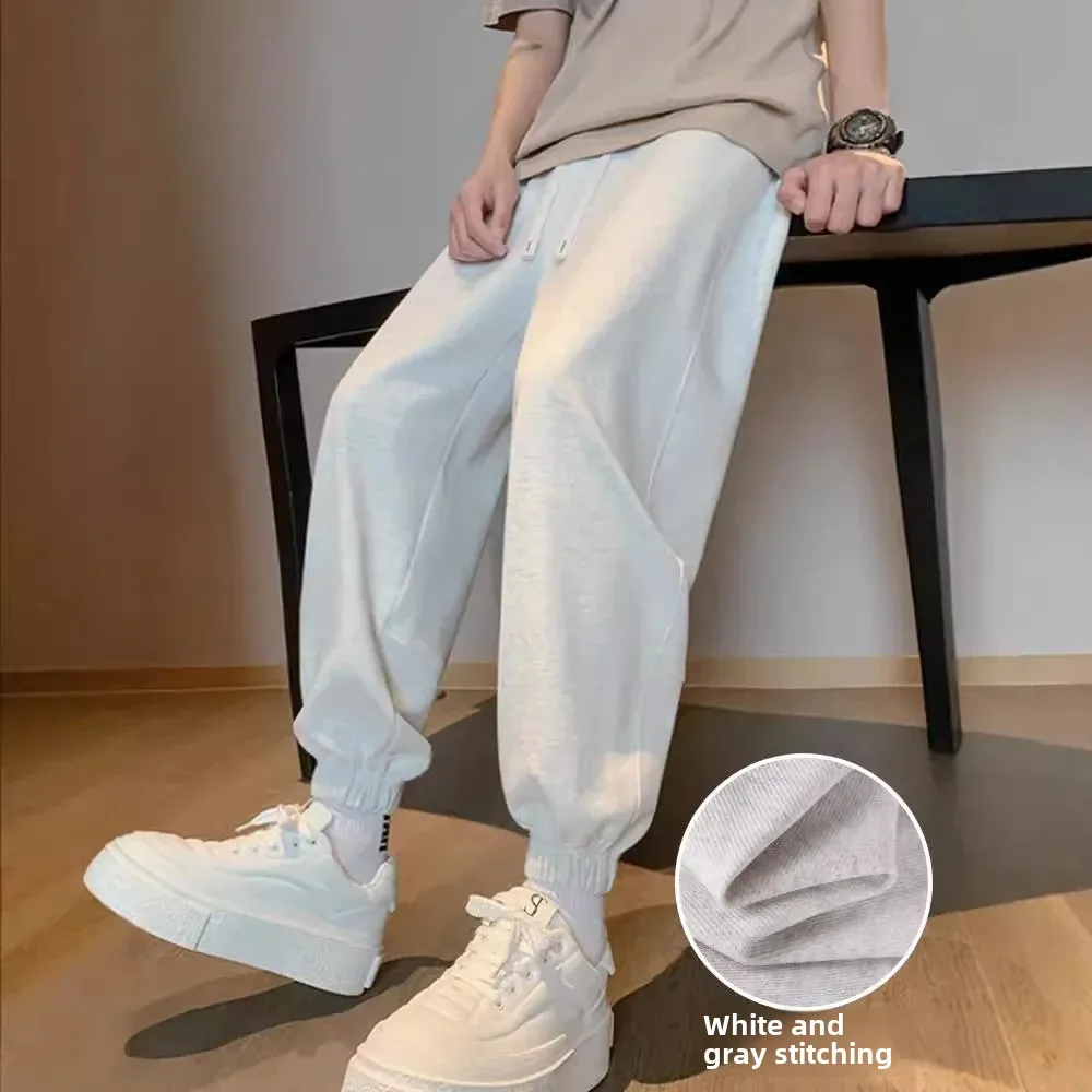 Мужские летние спортивные штаны свободного кроя тонкие повседневные брюки
