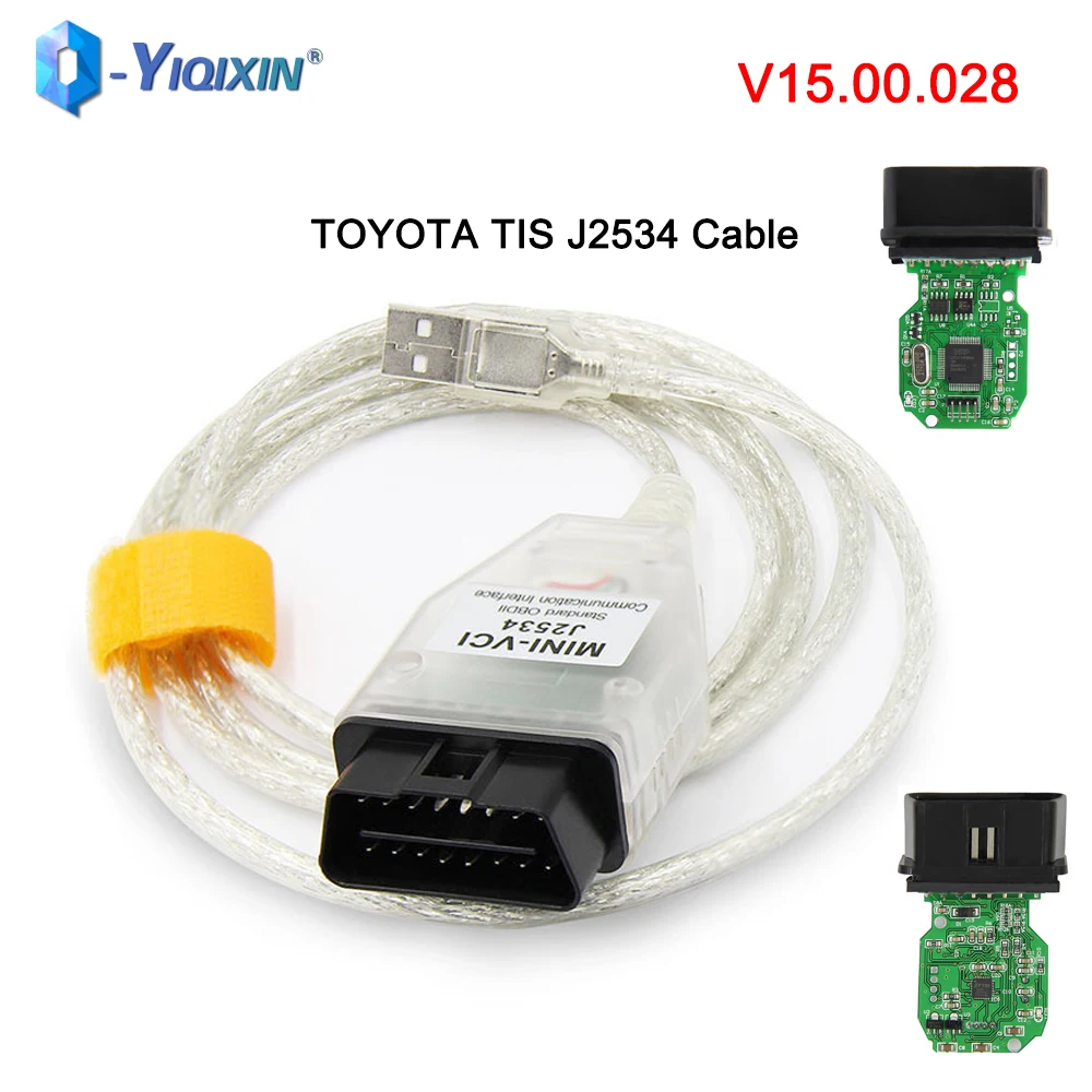 Мини VCI V15.00.028 интерфейс для Toyota TIS Techstream автомобильный диагностический кабель