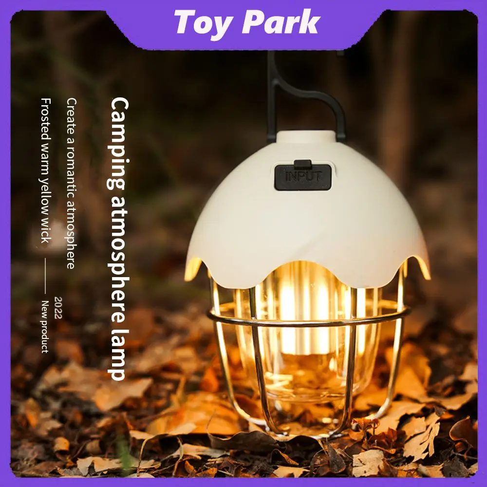 

1pcs Sense Of Atmosphere Camping Lamp Portable Tent Camping Lamp Retro Waterproof Outdoor Lamp Camping Supplies 2v 3w Led