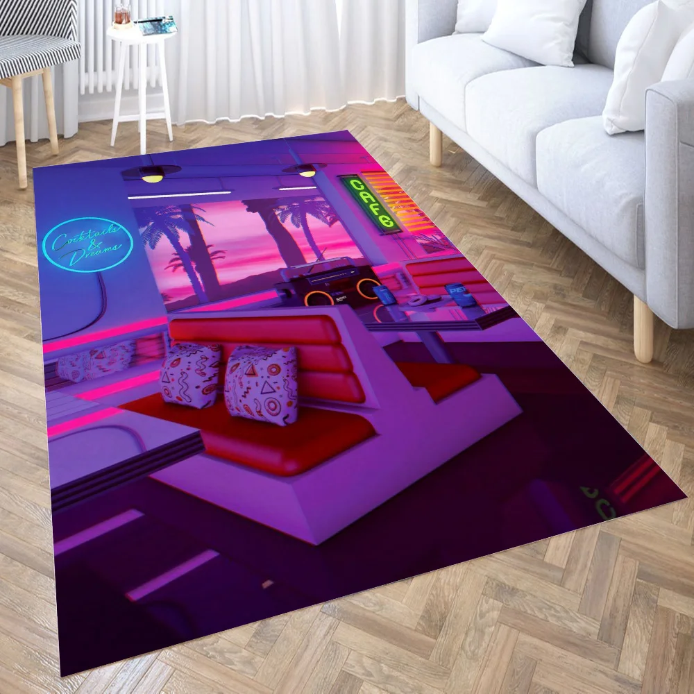 

Cocktails And Dreams 3D Carpet Living Room Kitchen Entrance Door Mat Anti-slip Floor Rug Bathroom Area Hallway Mats