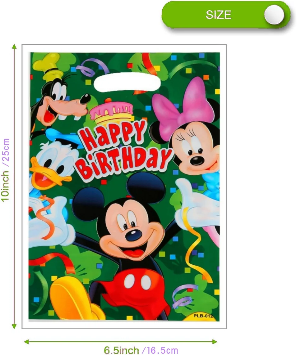 Подарочные пакеты с Минни Маус, украшение на день рождения, Микки Маус, упаковка конфет, сумка для печенья, детский душ, детские подарки для девочек, товары для вечеринок своими руками