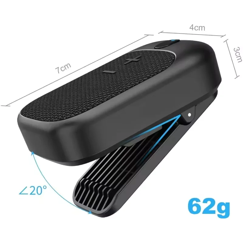 Фото Портативные мини-динамики Bluetooth со встроенным зажимом для микрофона, магнитный велосипед, гольф, водонепроницаемый носимый динамик для занятий спортом на открытом воздухе №1