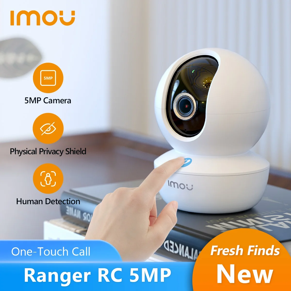 

IP-камера IMOU Ranger с поддержкой Wi-Fi и функцией ночного видения, 5 Мп