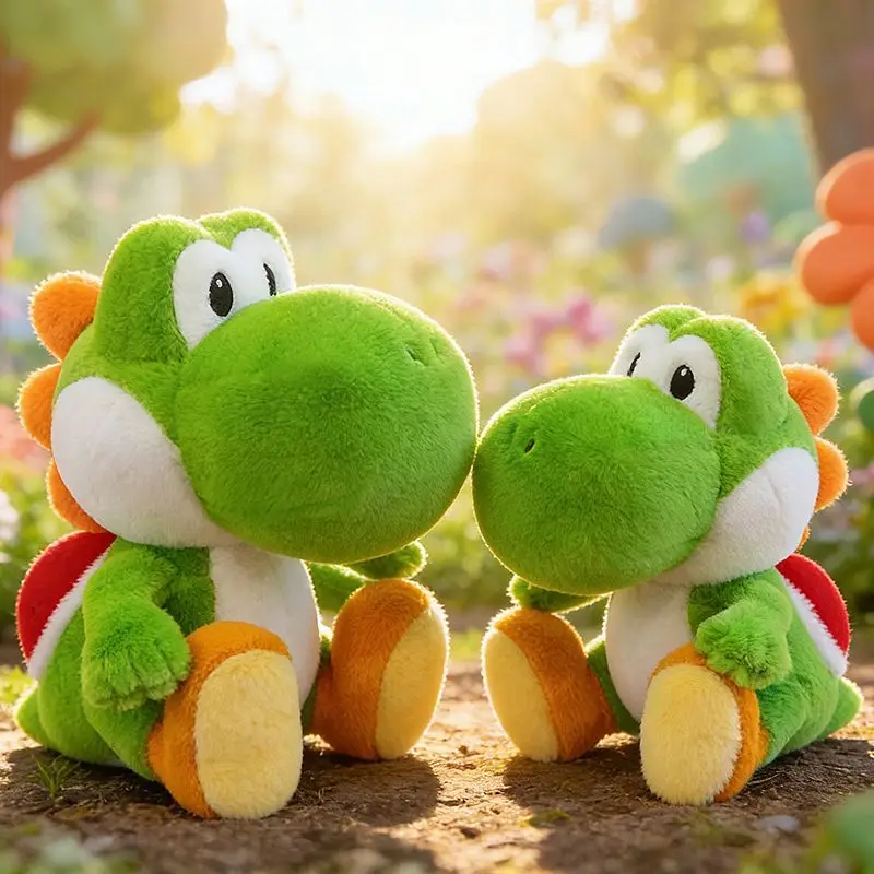 Фото Плюшевая игрушка SuperMario Yoshi 2026, 30-70 см, черепаха Йоши, плюшевая кукла по мотивам мультфильмов и игр, подарок на день рождения №1
