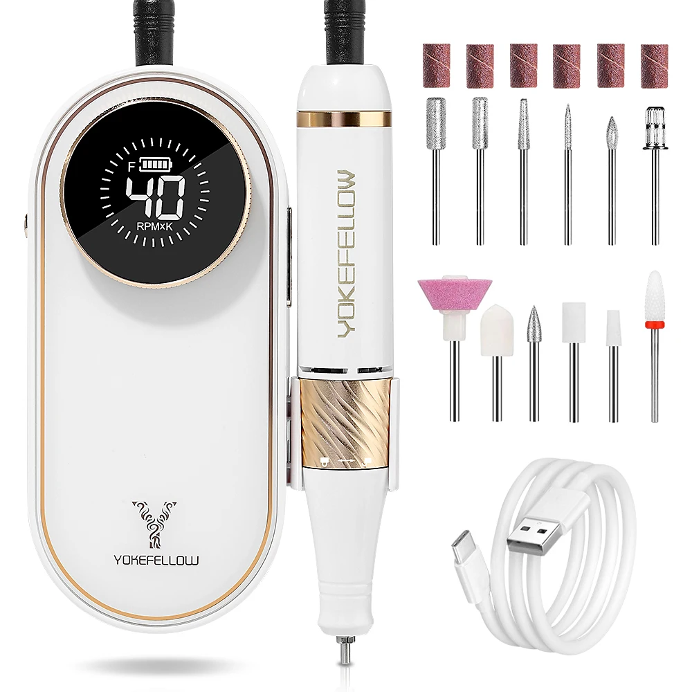 Перезаряжаемая машинка для маникюра 40000 об./мин.
