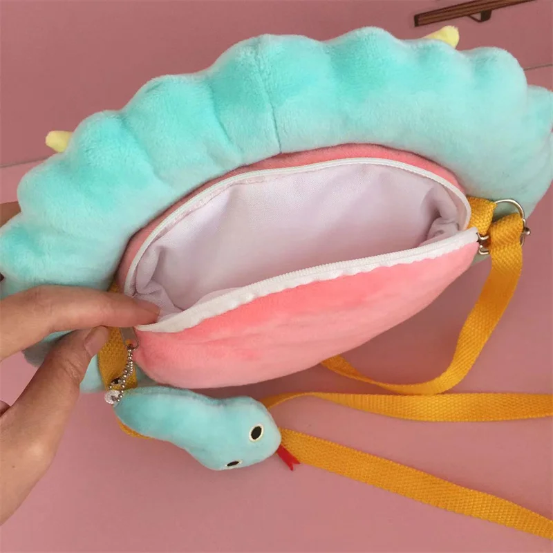 Anime Spy X Family Anya's Chimera Lion Plush Toy Bag Messenger Bag Cosplay Anime Plush Dolls Muppet Bag Gift for Girls Mascot