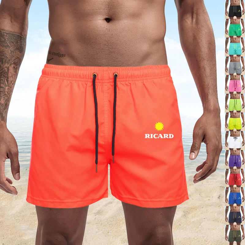

RICARD Pocket Quick Dry Swimming Shorts For Men Swimwear Man Swimsuit Swim Trunks Summer Bathing Beach Wear Surf Boxer Brie 4XL