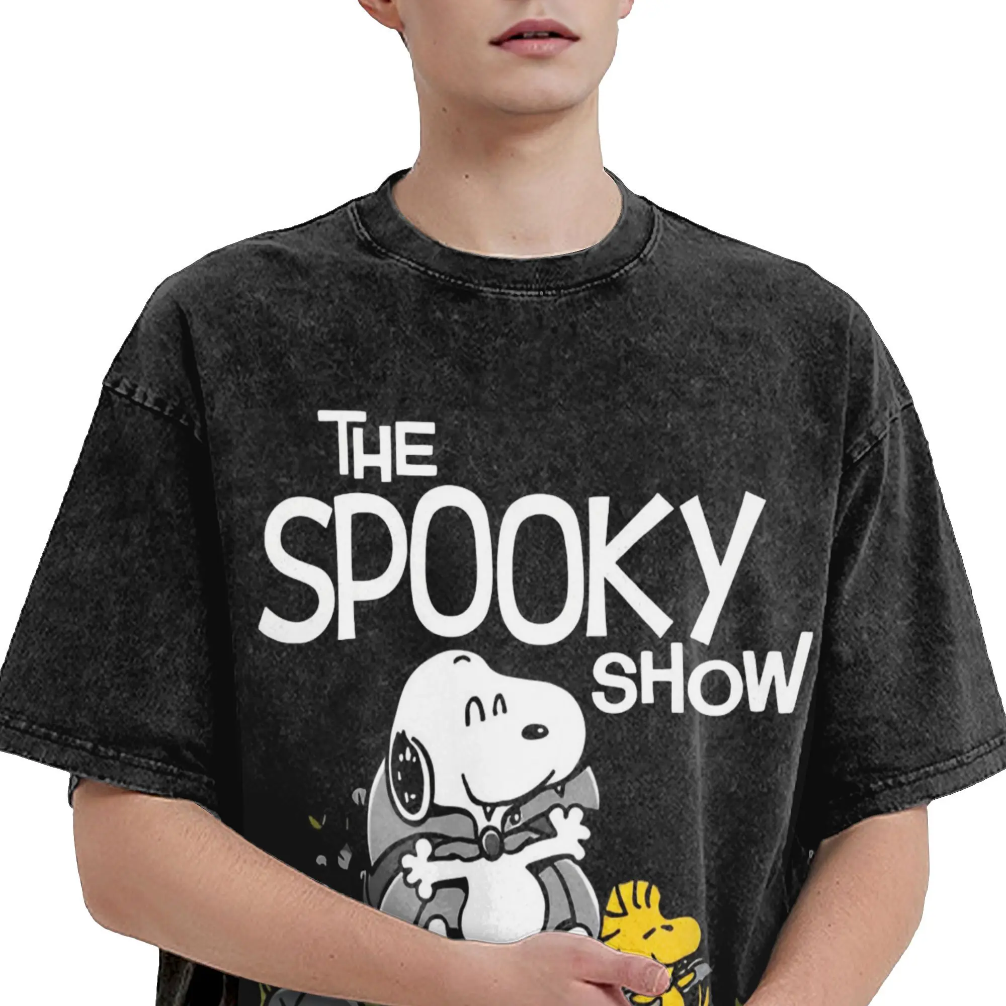 Летняя рубашка Snoopy с арахисом одежда футболка оверсайз для мужчин и женщин