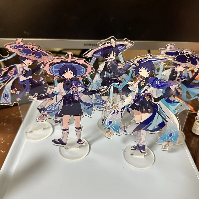 

15CM Genshin Impact Anime Game Figure Balladeer Cosplay Acrylic Stand Model New Creative Desk Decor Standing Sign Fans Gift