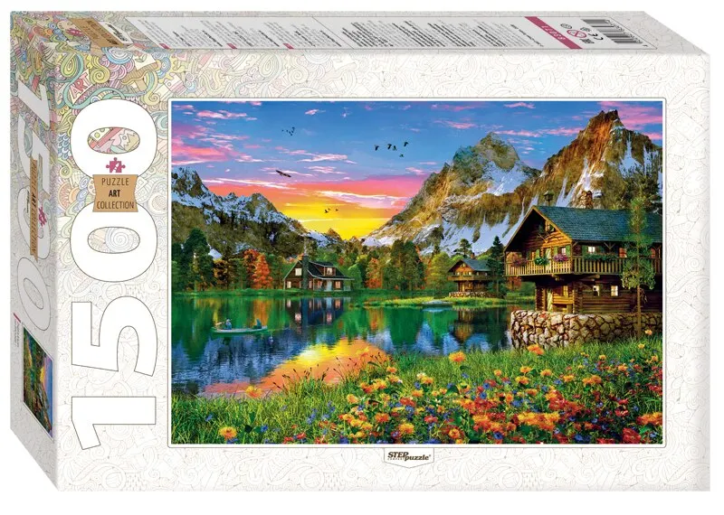 Фото Пазл Step puzzle 1500 деталей: Озеро в Альпах | Игрушки и хобби