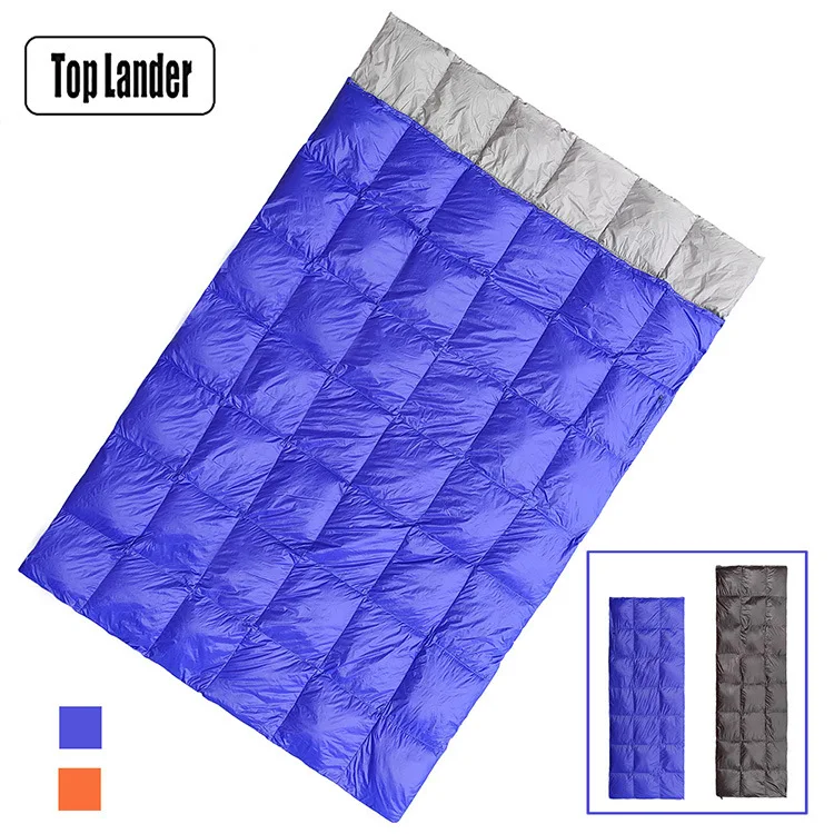 

Winter Outdoor Envelope Portable Adult Sleeping Bag Camping Thickened Down Detachable Double Warm Down Sleeping Bag Ultralight