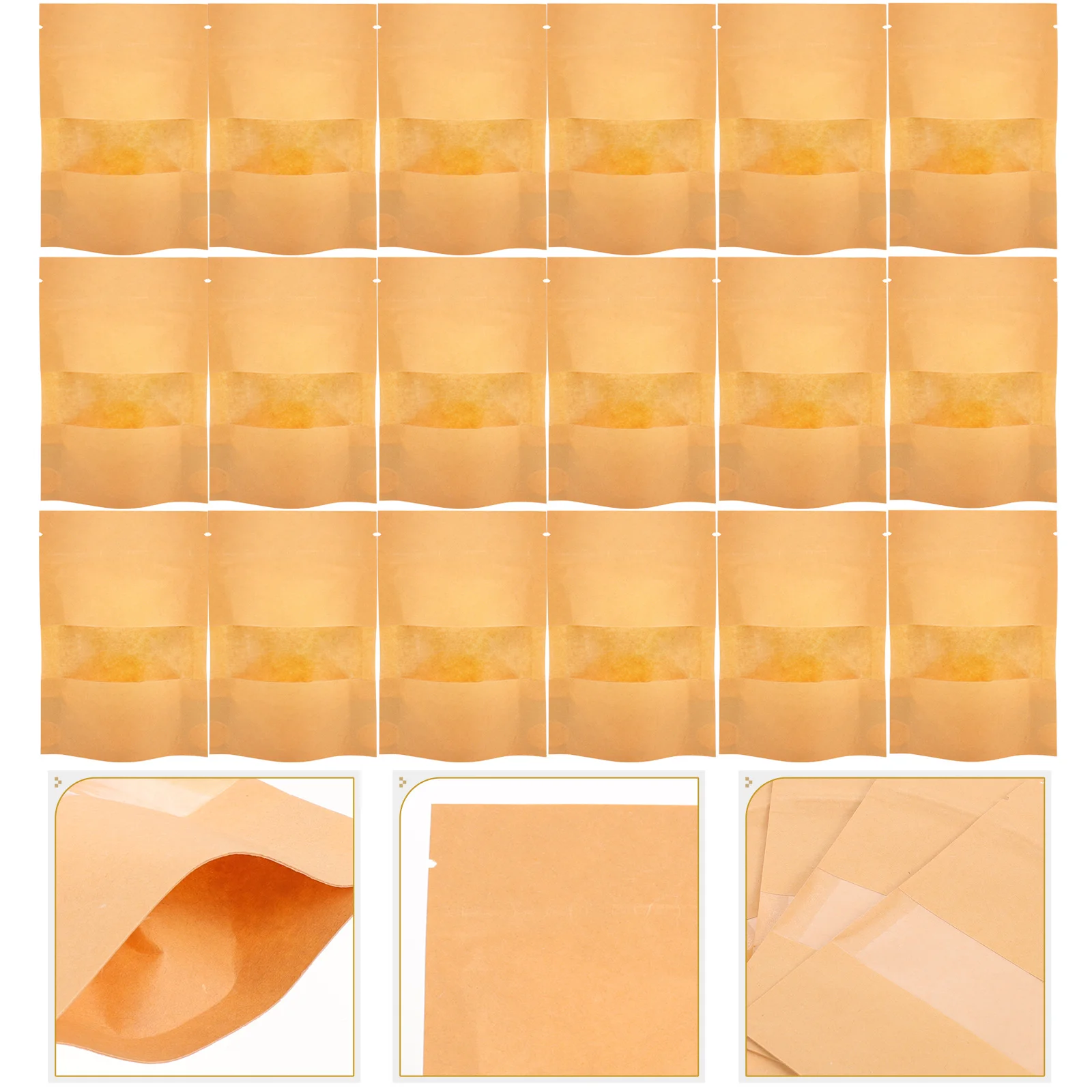 

100Pcs Bread Bags Practical Paper Bags Cookie Packaging Bags Nut Wrapping Bags Packaging Bags