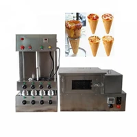 isoce automatic adjust temperature pizza cone making machine