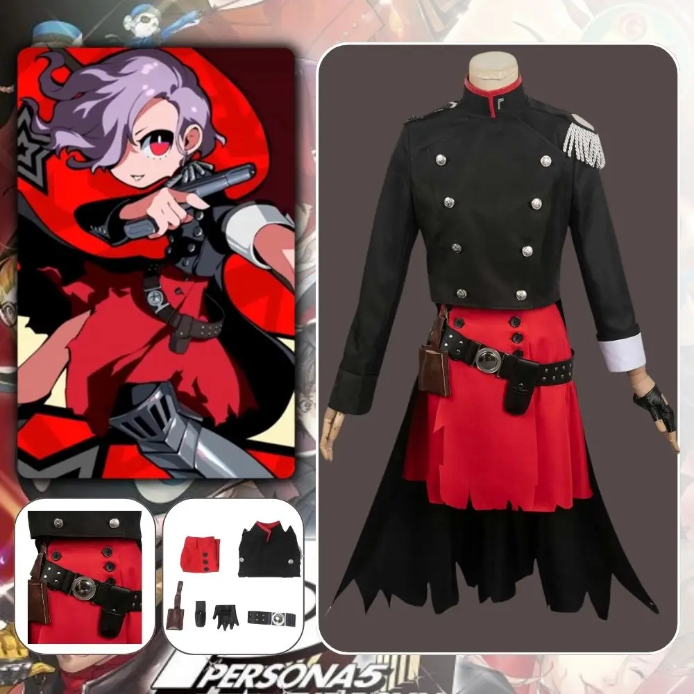 

Persona 5 Royal Cosplay Elle Costume Fantasia Disguise Adult Women Tops Skirt Roleplay Outfits Female Halloween Carnival Suit