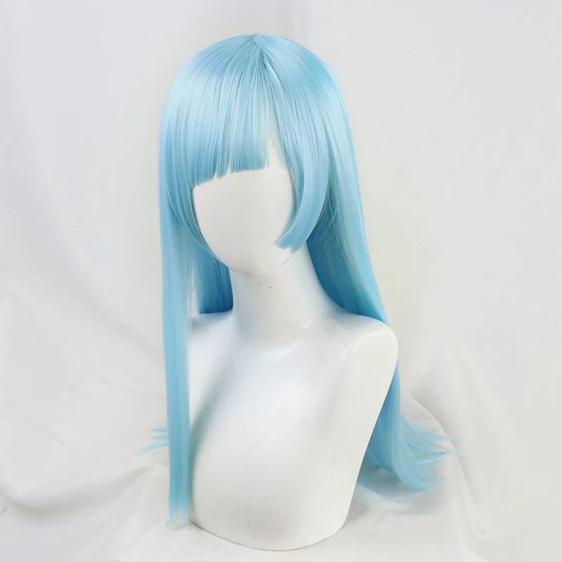 Парик для косплея джутсу касин Мива Касуми голубой + шапочка парика - купить по