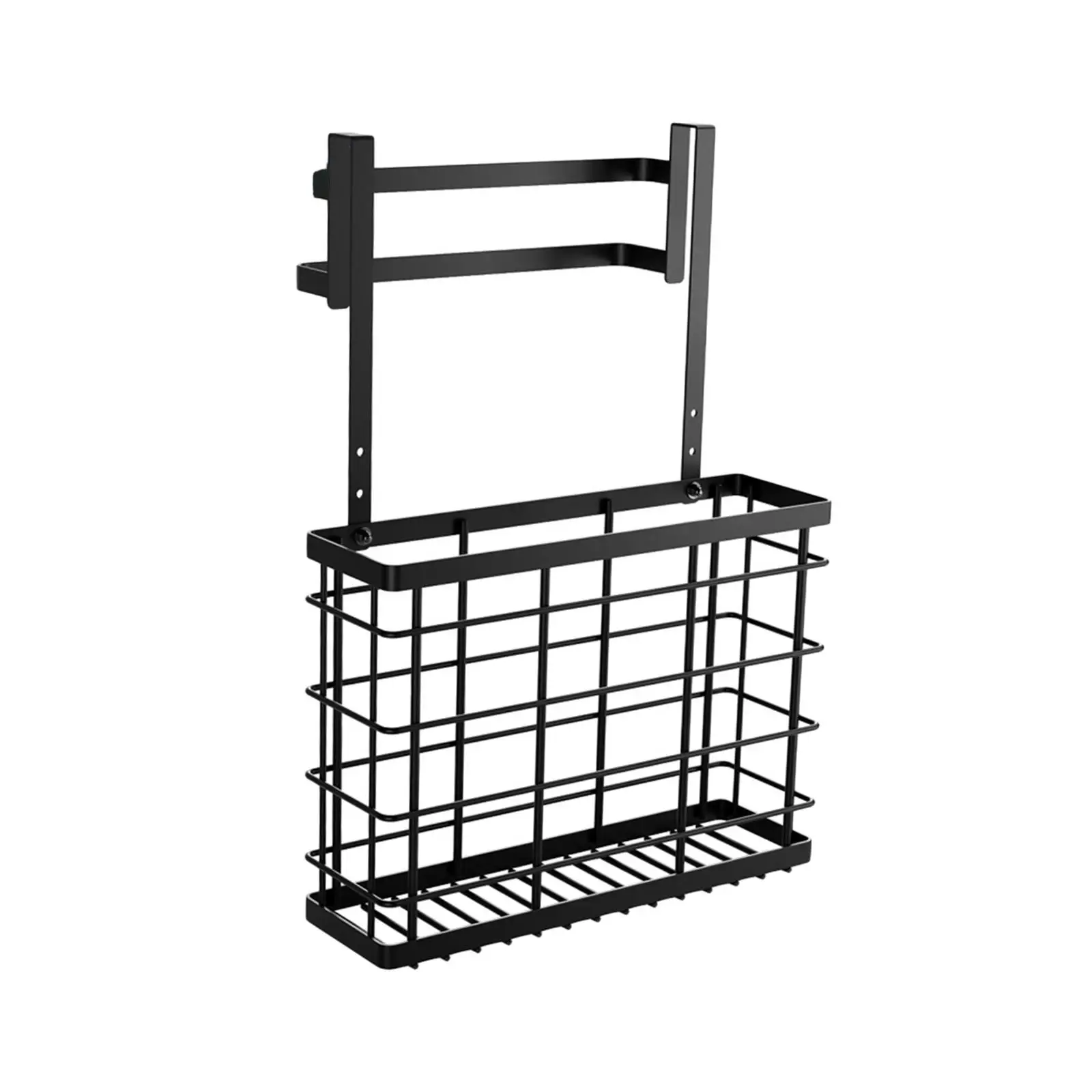 

over The Cabinet Door Organizer Stable Scratchproof with Double Towel Bar for Foil Plastic Wrap Bakeware Pan Baking Sheet Pantry