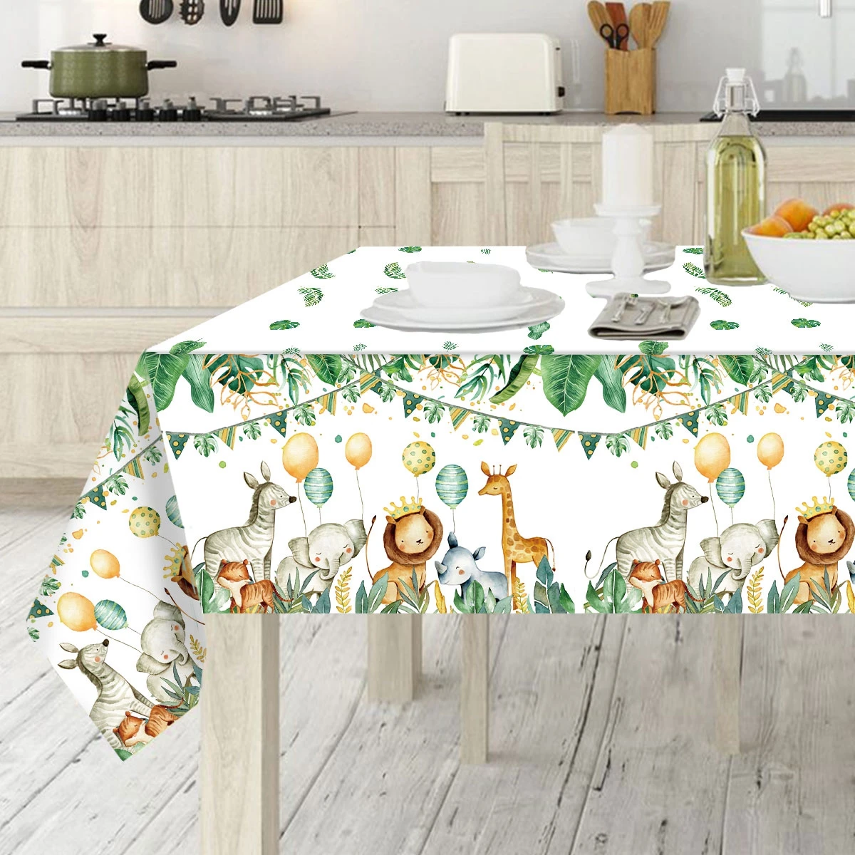 Джунгли искусственный дикий один лес сафари украшения для дня рождения Детские