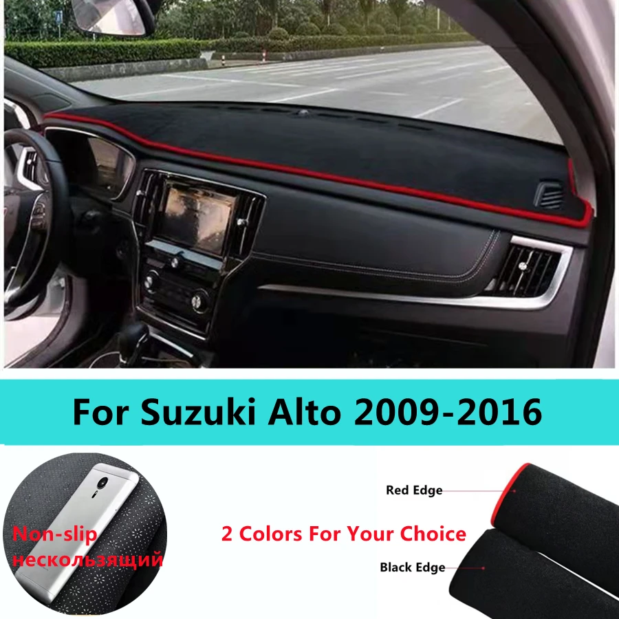 

SJ Нескользящая Автомобильная внутренняя панель для приборной панели, коврик для приборной панели, Солнцезащитная панель, подходит для Suzuki Alto 2009-10-11-12-13-14-2016
