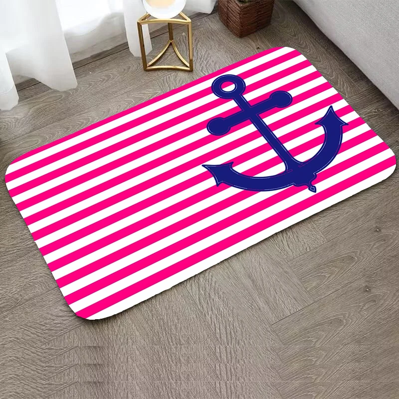 

Boat Anchor Living Room Door Mat Rug Bedroom Mats Non-slip Kitchen Mat Rugs Welcome Deal Entrance Carpet Custom Home Bath Foot