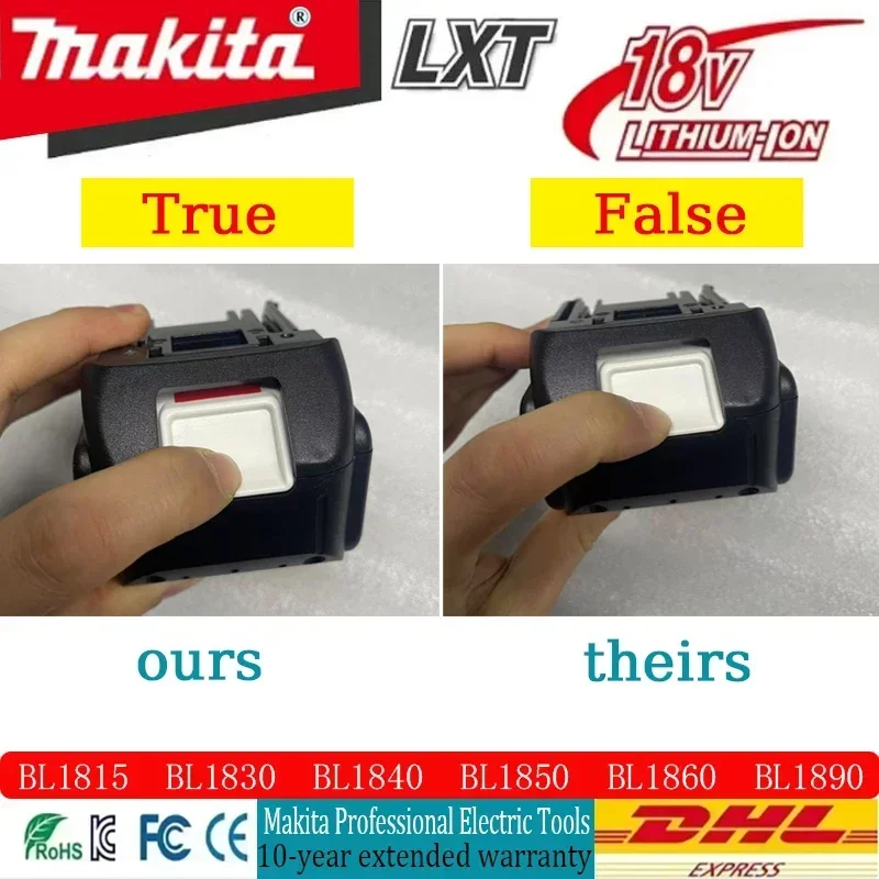 Аккумуляторная батарея Makita 6 0 Ач 18 В для электроинструментов DHP485 DDF083 BL1830 BL1840B BL1850