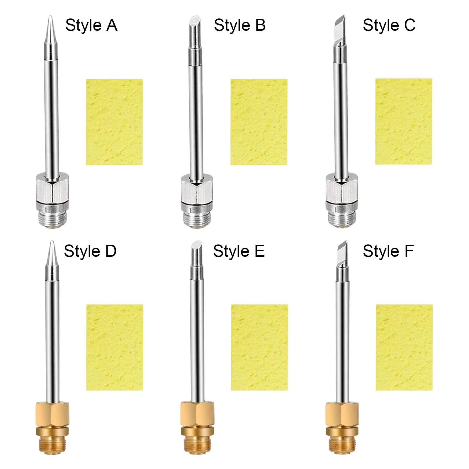 

Brass Welding Soldering Tips Replacement Soldering Tips for E10 Interface
